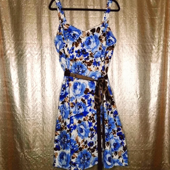 dress barn blue floral dress The Floral Collection  Dressbarn